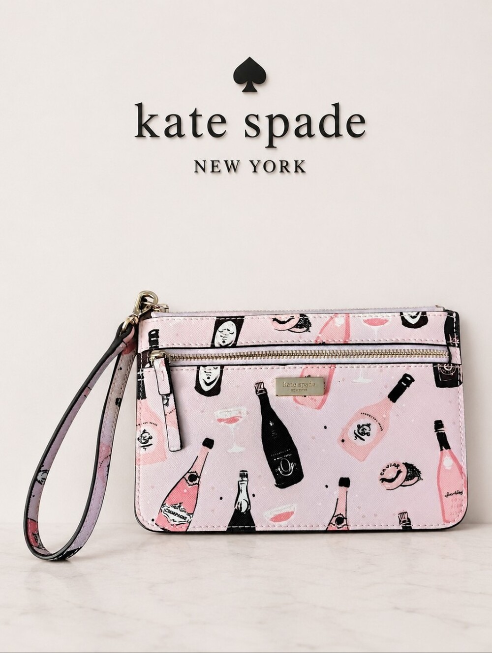 Kate Spade Champagne Wristlet